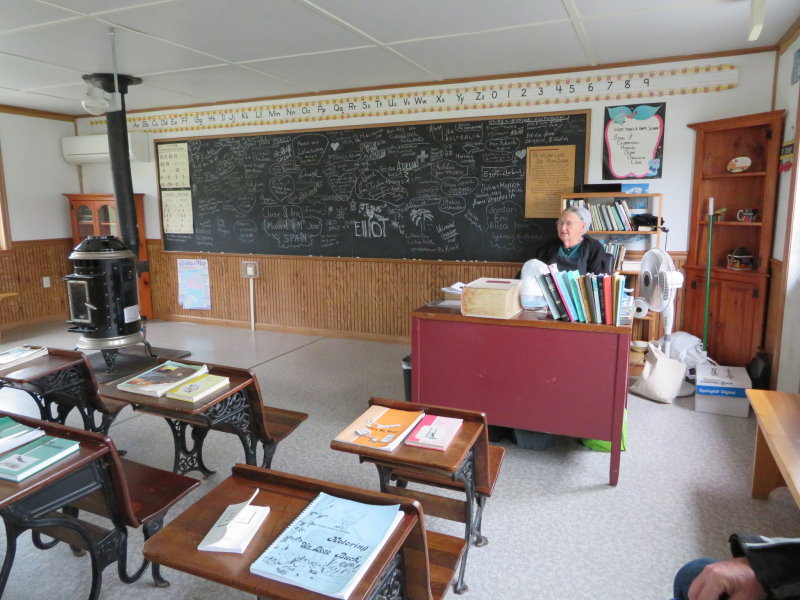 Amish school room. One room, classes 1 - 8 and two teachers